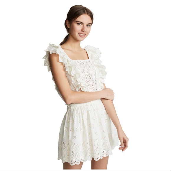 Love shack fancy Dora eyelet dress sz xs - Picture 3 of 6